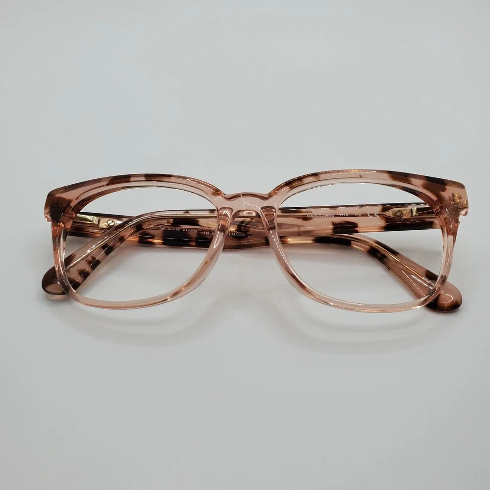 Kate Spade Carolanne HT8 Eyeglasses Frame Pink Transparent Tortoise 51-17-140mm